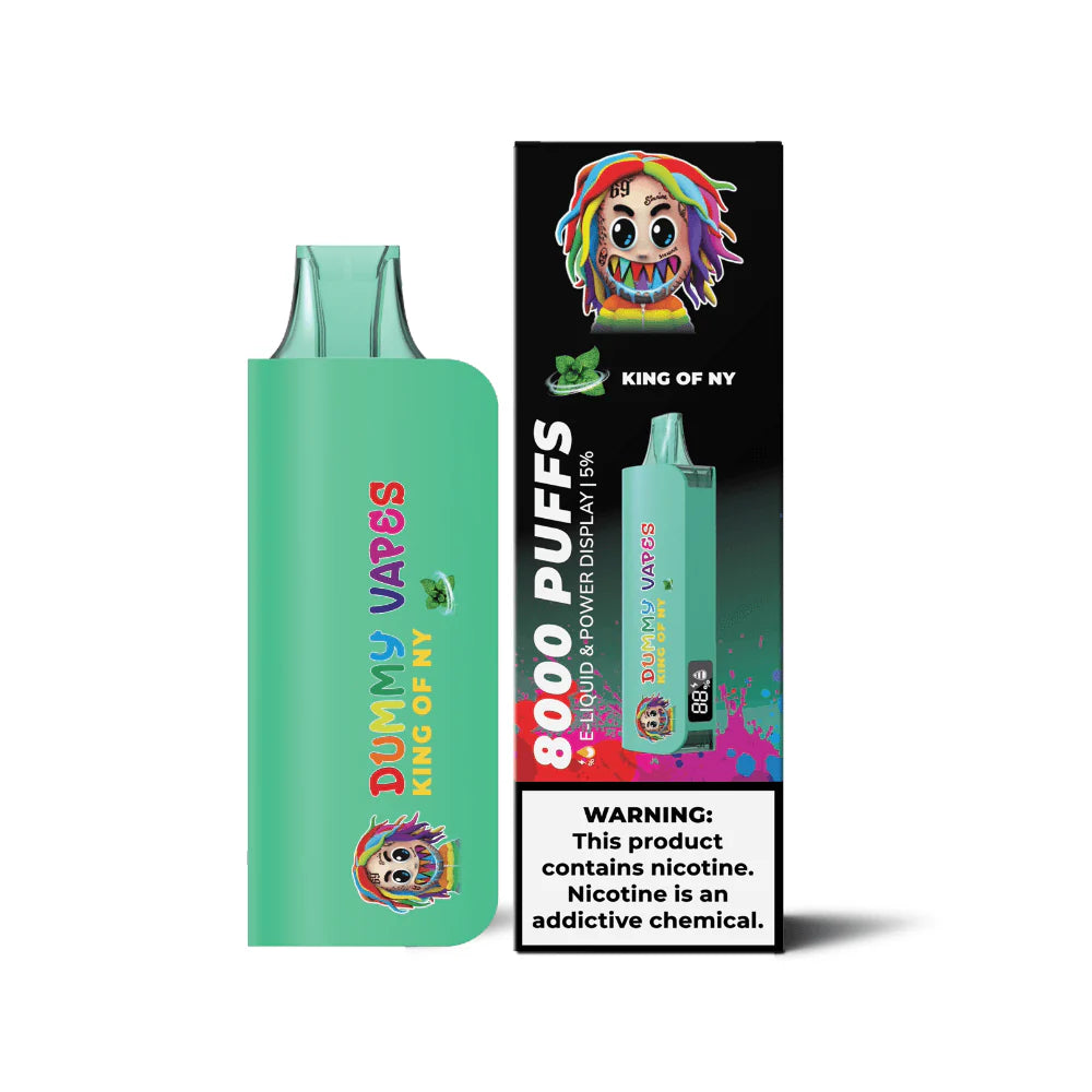 Dummy Vapes 8000 Puff Disposable Vape – King Of NY flavor front view