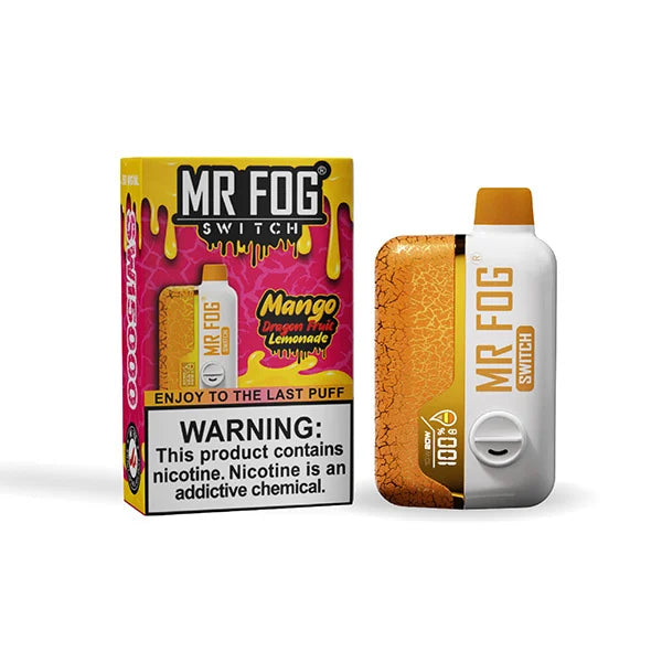 MR Fog SW15000 Puff Disposable Vape – Mango Dragon Fruit Lemonade flavor front view
