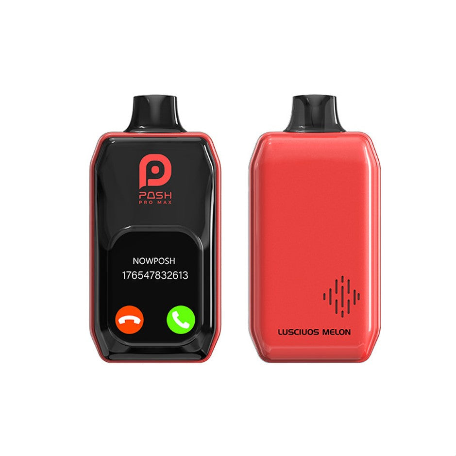 Posh Pro Max 30000 Puff Disposable Vape – Frosty Luscious Melon front and back view