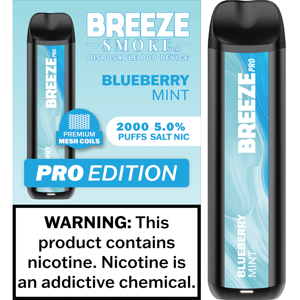 Breeze Pro 600 Disposable [Blueberry Mint]- Vapes On The Low