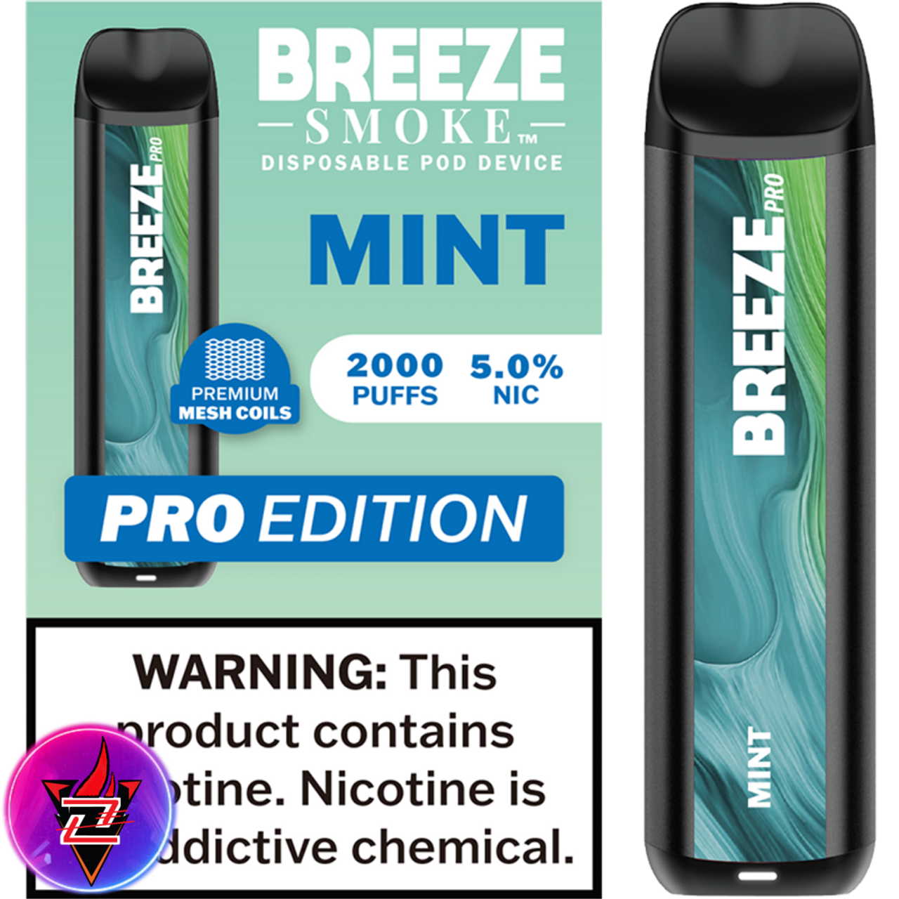 Breeze Pro 600 Disposable [Mint]- Vapes On The Low